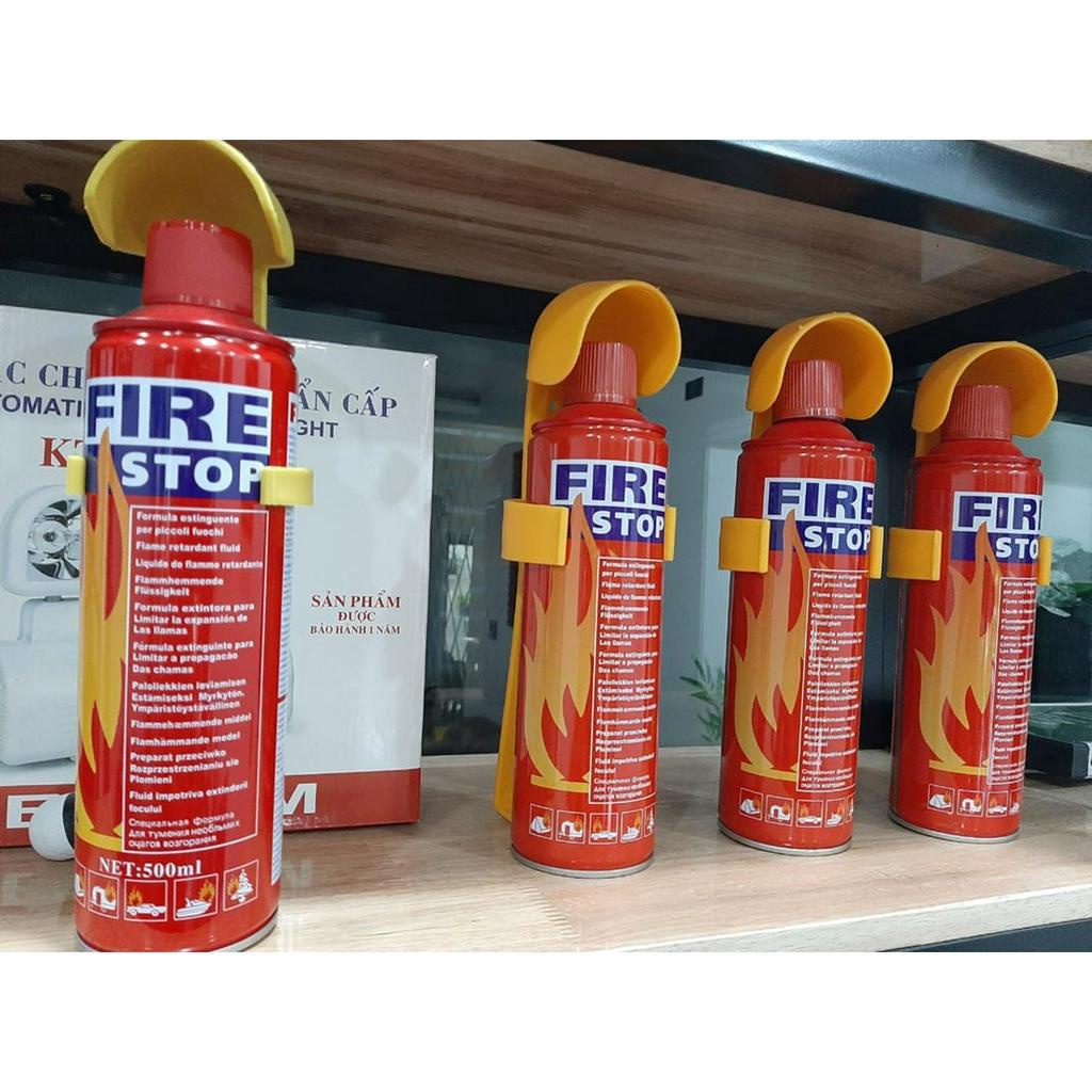 Bình chữa cháy mini Fire Stop 500ml dùng cho Xe hơi dạng xịt bọt