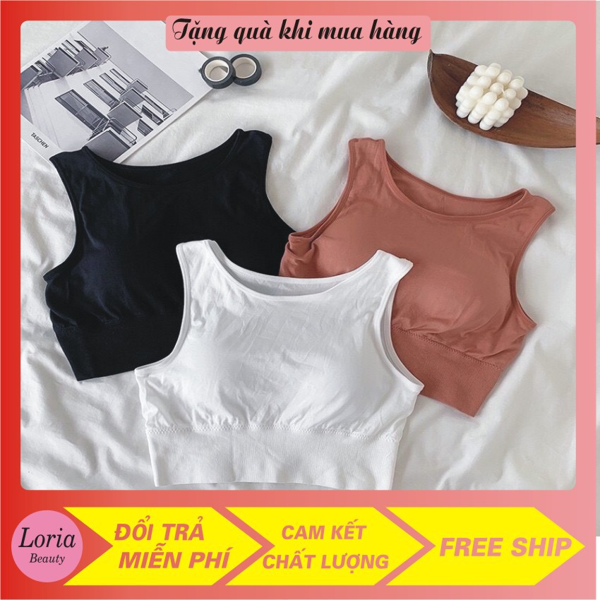 Áo bra, croptop Hàn siêu co giãn kiểu dáng trẻ trung 8862
