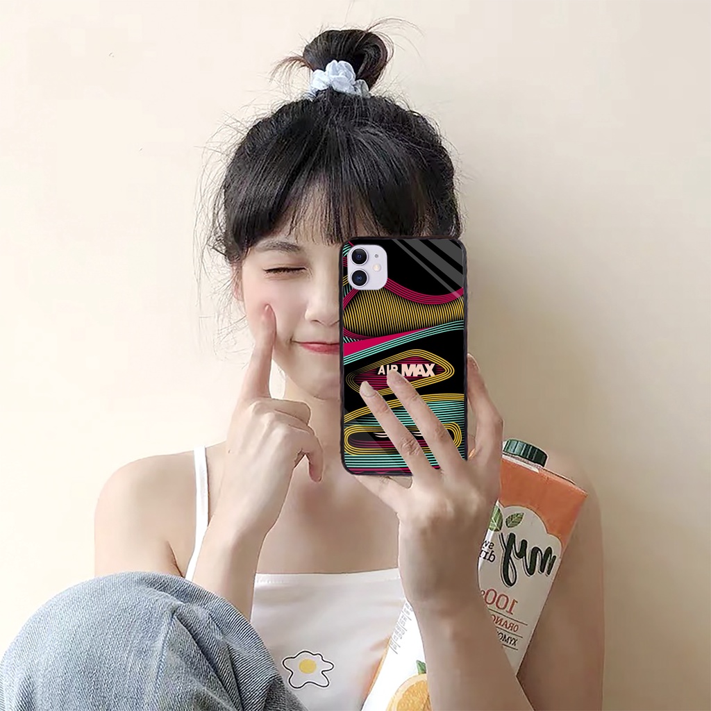 Ốp lưng iphone kính Air max case 14plus 14 pro max 13 12 promax 11 mini 6 6s 7 8 plus x xr xs Se