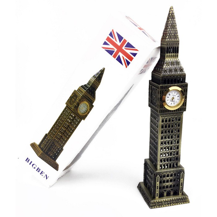 [CAO 23CM] Tháp chuông Big Ben của London - Anh, bằng hợp kim trang trí cao 23cm