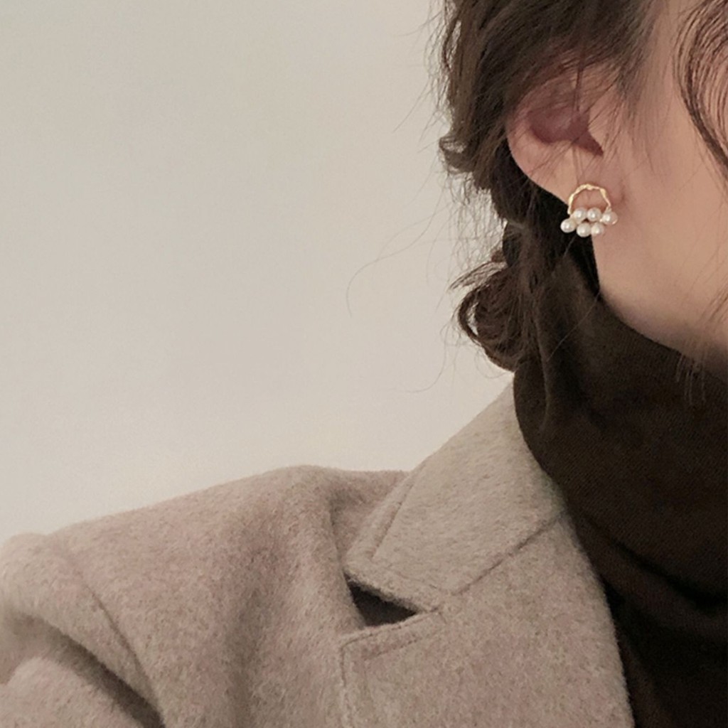 Khuyên Tai Tròn Mạ Bạc 925 Thời Trang Cho Nữ