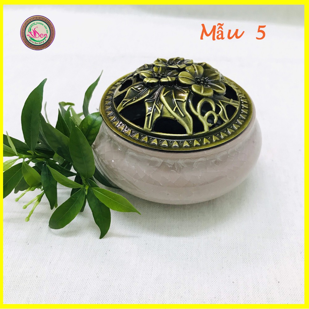 Lư xông trầm cao cấp - TẶNG TẤM LÓT CHỐNG NÓNG LƯ - Lư gốm giá rẻ gốm dày
