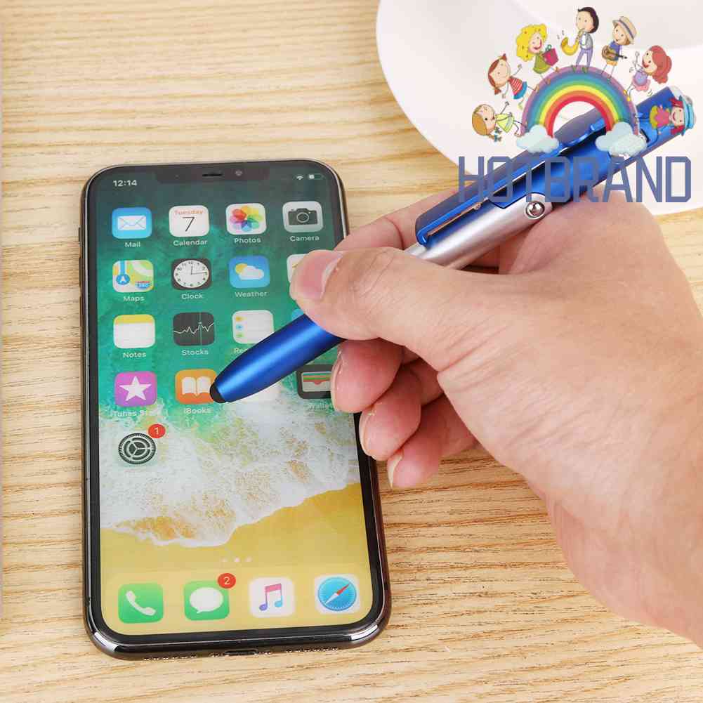 Bút Bi Đa Năng Có Thể Gập Lại Kèm Giá Đỡ Điện Thoại Tiện Dụng