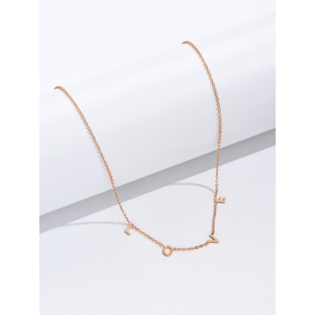 Vòng cổ Choker Mặt Chữ love Đơn Giản Thời Trang Dành Cho Nữ