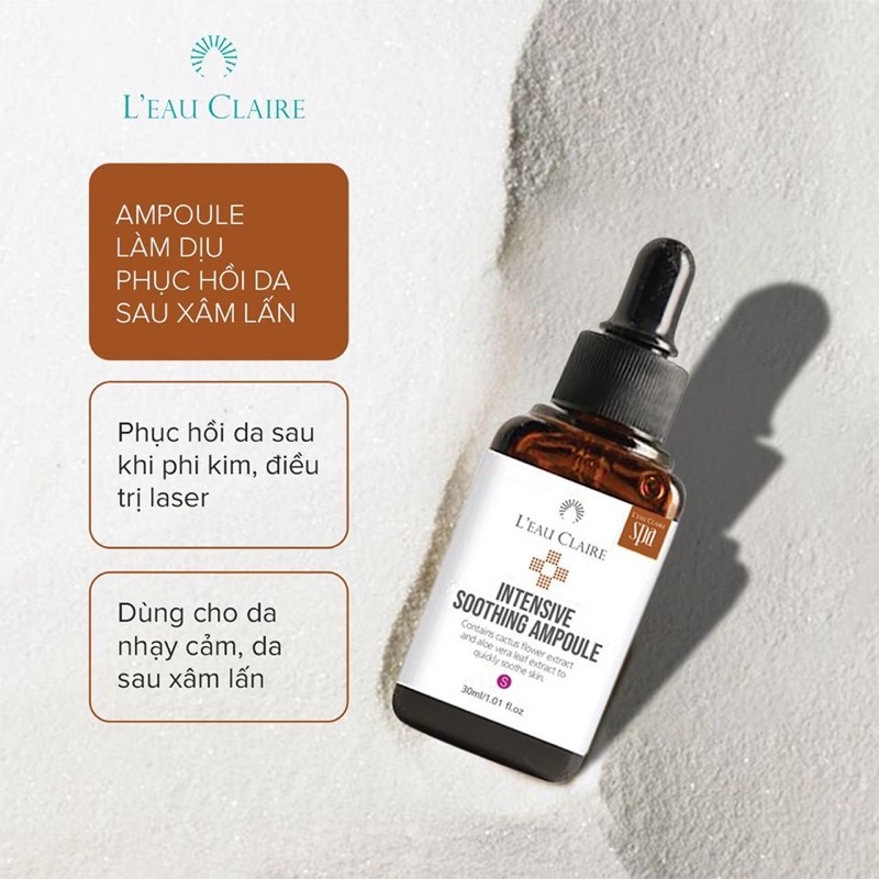Tinh Chất Làm Dịu Phục Hồi Da Sau Xâm Lấn Hàn Quốc Chính Hãng LEAU CLAIRE 30ml