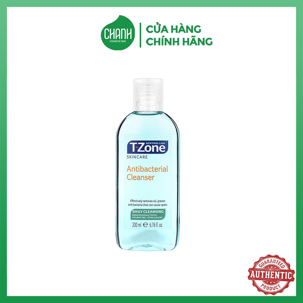 Nước Hoa Hồng Cho Da Mụn T-Zone Antibacterial Cleanser 200ml