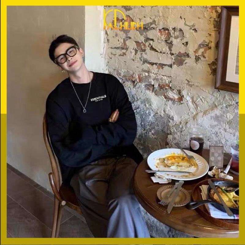 Áo sweater in logo Essentials , có size từ 40-80kg