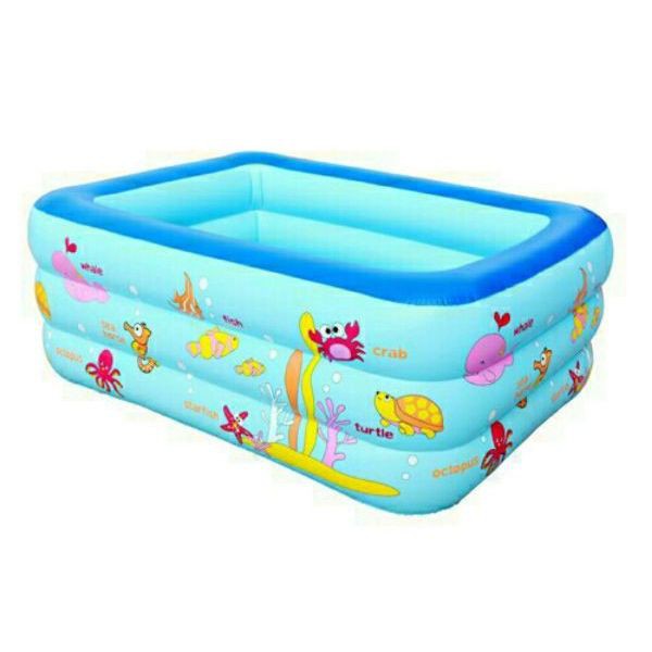 Bể bơi 1m5 3 tầng cho bé
