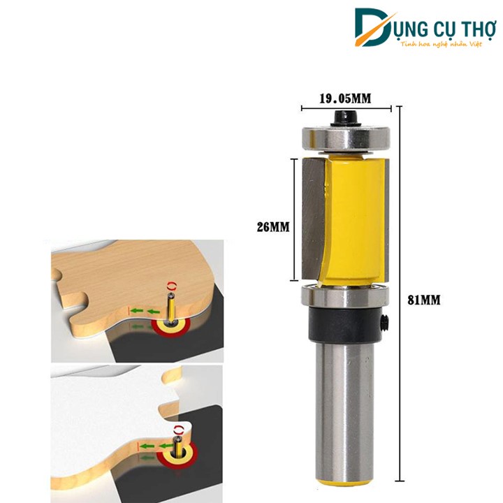 Mũi soi gỗ lấy nền 2 bi trên dưới MUWANG