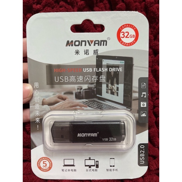 Usb Monvam V109 2.0 Chính Hãng 4Gb 16Gb 32Gb Bảo hành 12 tháng