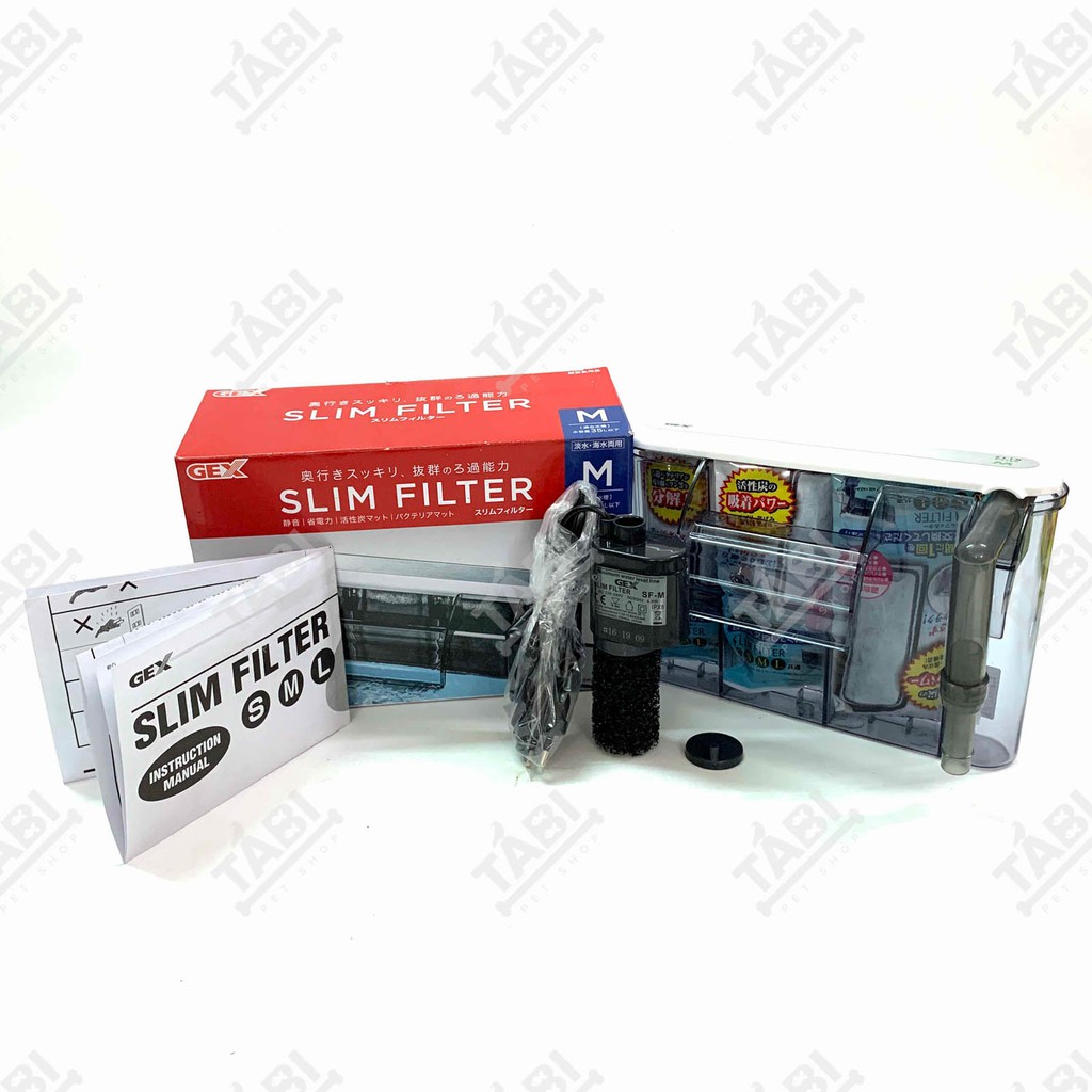 Lọc Thác Kiểu Dáng Dài GEX Size M - Lọc Thác 3 Ngăn Tặng Kèm 3 Miếng Lọc [LỌC THÁC GEX M]