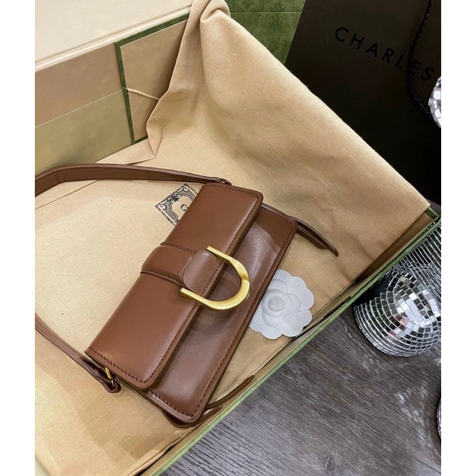 Túi xách nữ đeo vai , túi xách vintage phong cách thời trang Hàn quốc , có 2 dây đeo chéo đeo vai