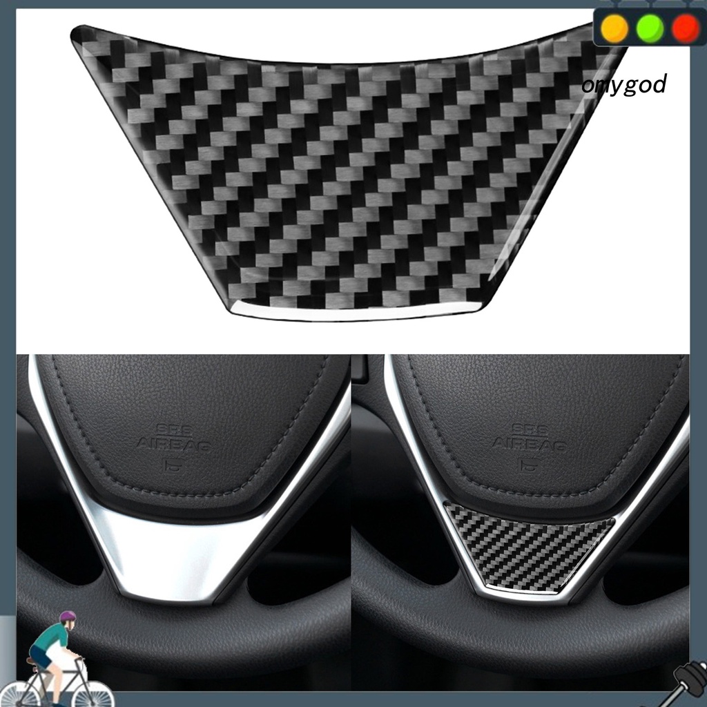 Miếng Dán Trang Trí Vô Lăng Bằng Sợi Carbon Thân Thiện Với Môi Trường Chống Trầy Xước Cho Toyota Corolla 2014-2018