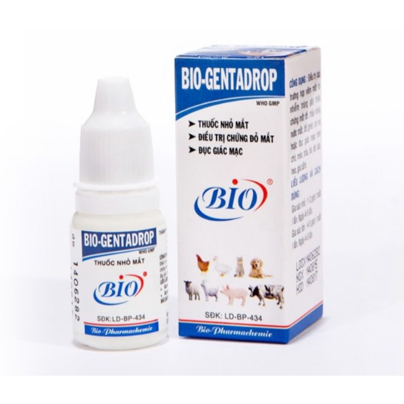 Bio gentadrop 10ml thức ăn cho thú cưng