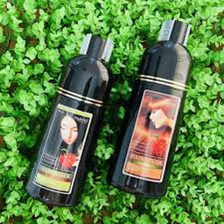 Dầu gội đen/nâu tóc nhuộm phủ bạc thảo dược selena