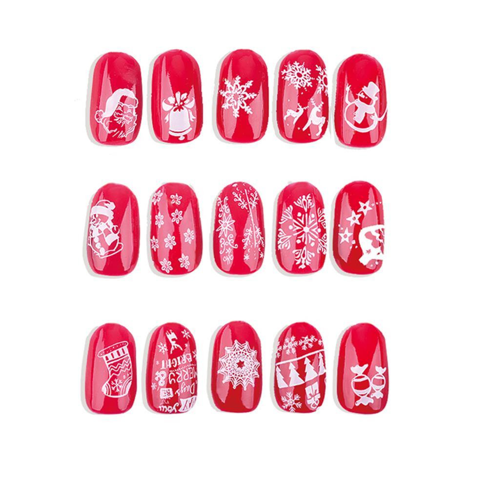 Khuôn In Hoạ Tiết Trang Trí Móng Tay Chủ Đề Giáng Sinh Dành Cho Nữ EUCA