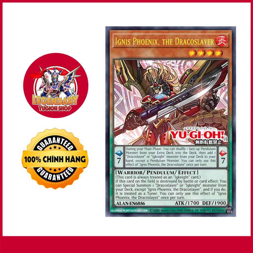 [Thẻ Bài Yugioh Chính Hãng] Ignis Phoenix, the Dracoslayer