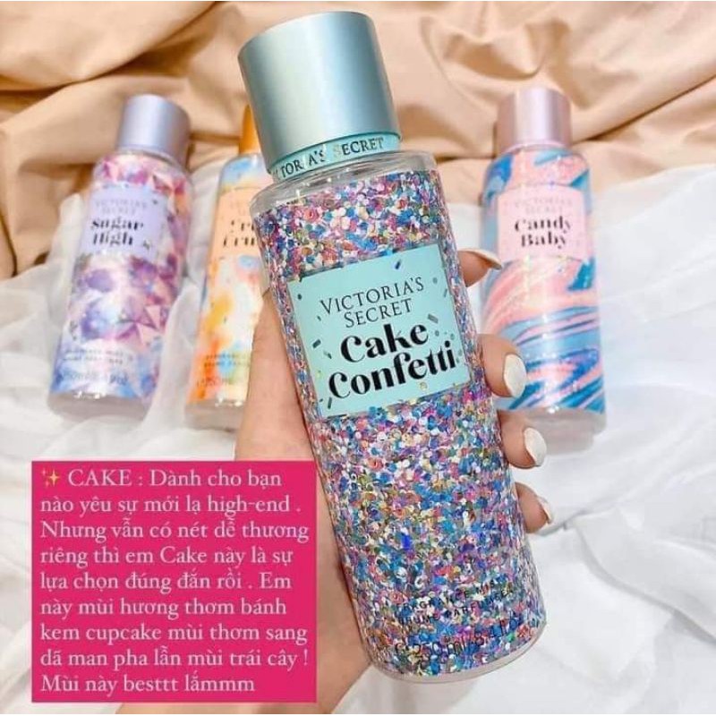 XỊT THƠM BODY VICTORIA'S SECRET CAKE CONFETTI