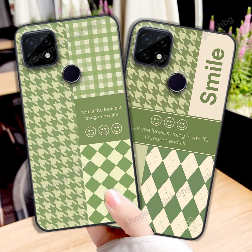 Ốp lưng Realme C20 / Realme C21Y / Realme C25 / Realme C25S trái tim gấu thể thao , smile mặt cười cực cute