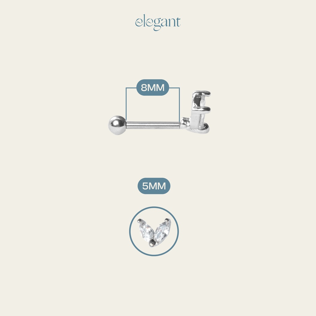 Khuyên tai đá CRYSTAL WINGS Elegant