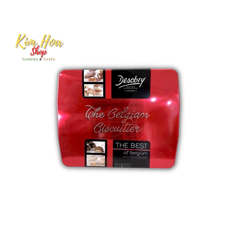 Bánh Quy tổng hợp Cao Cấp thương hiệu DESOBRY Bỉ sang xịn mịn thích hợp làm quà biếu lễ tết - MADE IN BELGIUM