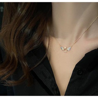 Dây Chuyền Bạc Cánh Thiên Thần Nhẫn