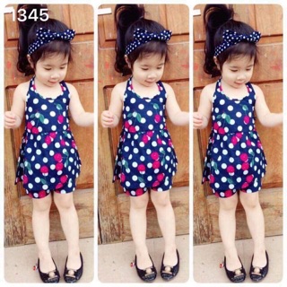 Bộ thô nơ lưng cho bé gái