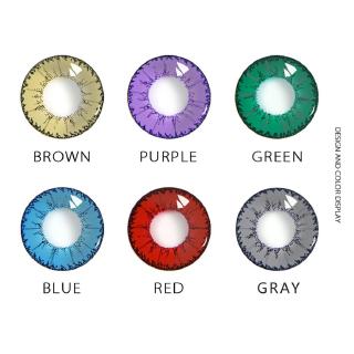 2pcs Kính áp tròng có màu dùng để hóa trang nhân vật hoạt hình (1 chiếc)cosplay Sáu màu sắc Mỹ Đồng