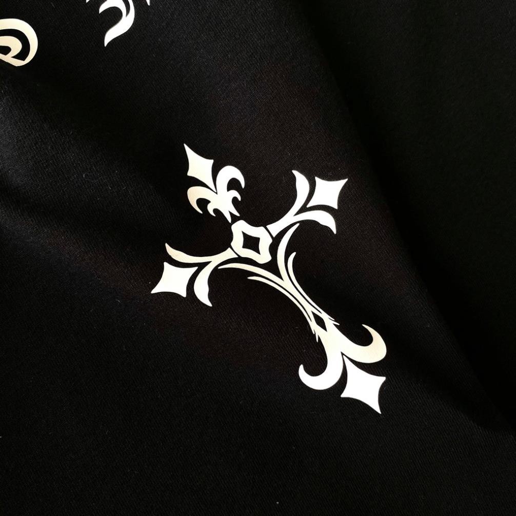 Áo thun tay lỡ nam nữ unisex Chữ thập ⚡Phông form rộng chất cotton đẹp