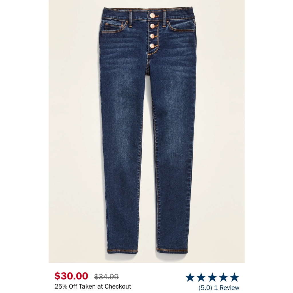 Quần jean dài bé gái Old Navy VNXK 5-16T (đẹp xuất sắc luôn ạ)