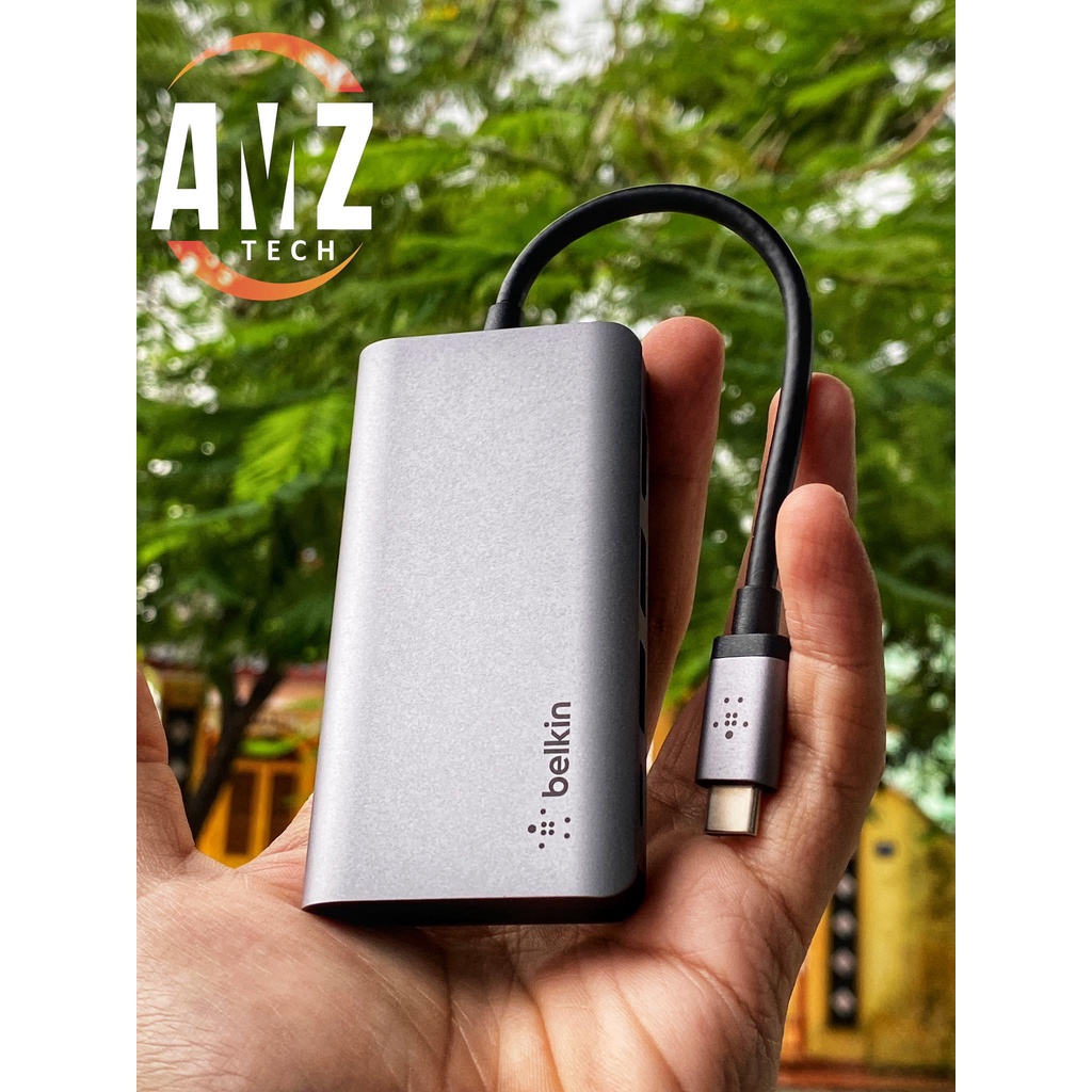 - Hub 4 trong 1 Belkin USB-C™ Multimedia Hub hỗ trợ 4K