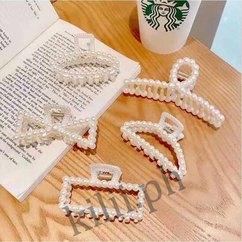 Kilii Kẹp Tóc Đính Ngọc Trai Phong Cách Hàn Quốc Cho Nữ