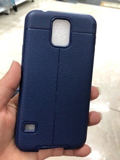 Ốp dẻo Samsung S5 vân giả da