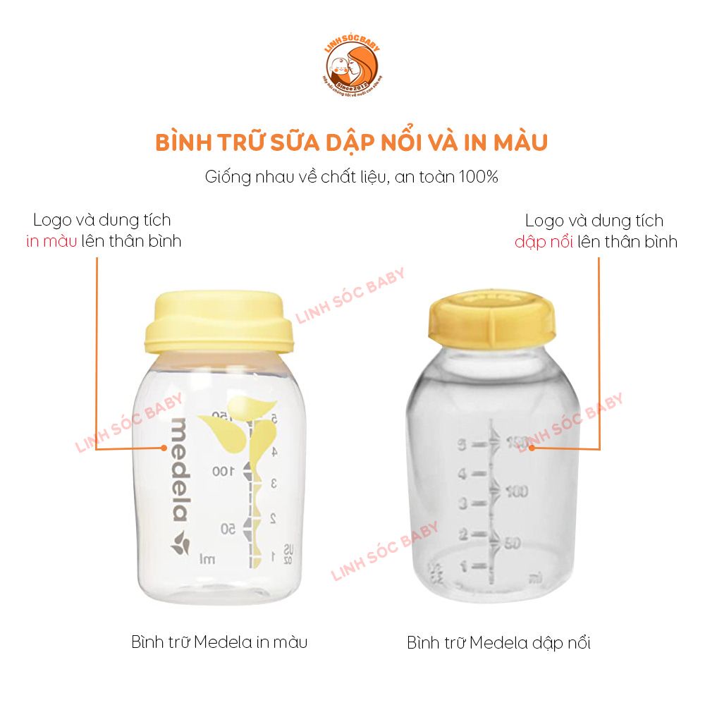 Bình trữ sữa Medela 150ml 250ml, chính hãng nhập Mỹ , an toàn tuyệt đối, mẹ an tâm trữ sữa cho bé