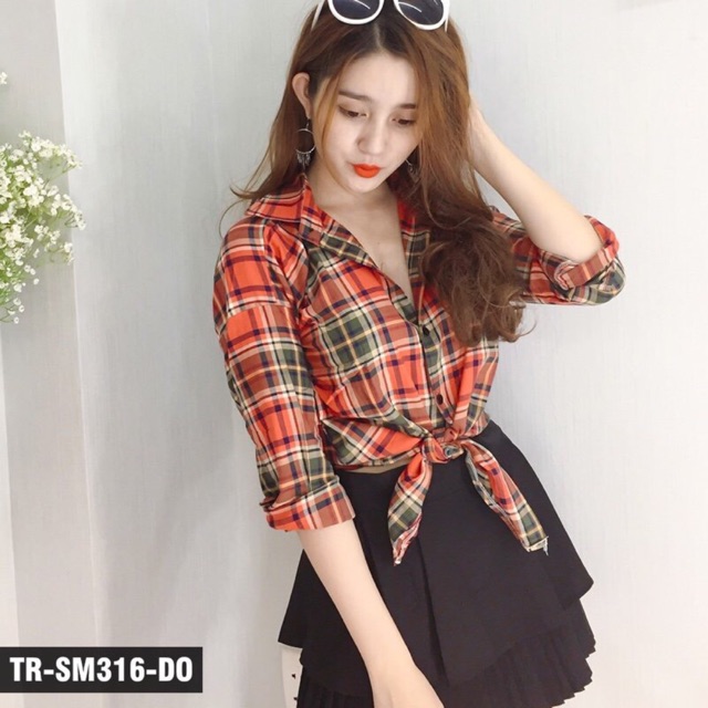 Áo sơ mi caro - ảnh chụp thật