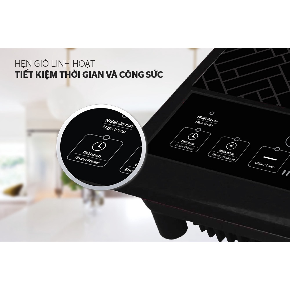 Bếp hồng ngoại Sunhouse shd6011 hàng CHÍNH HÃNG mặt bếp siêu bền, chịu nhiệt, chế độ nấu đa dạng bảo hành 12 tháng