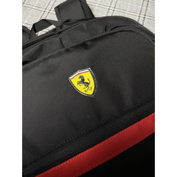 Ba Lô Thể Thao Ferrari Sport Màu Đen - Balo Nam Nữ Đi Học Có Ngăn Đựng Laptop Làm Việc Và Du Lịch - MR BEAN VNXK 93