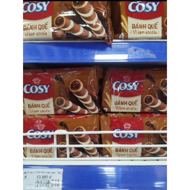 [Mẫu mới] Bánh quế wafer Cosy 135g. Đủ vị: cam, dâu, dứa, socola.