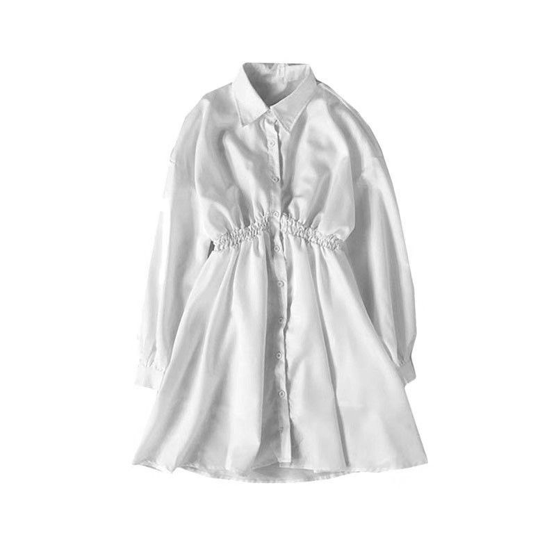 Đầm sơ mi nhún eo kết hợp được nhiều trang phục  y bài