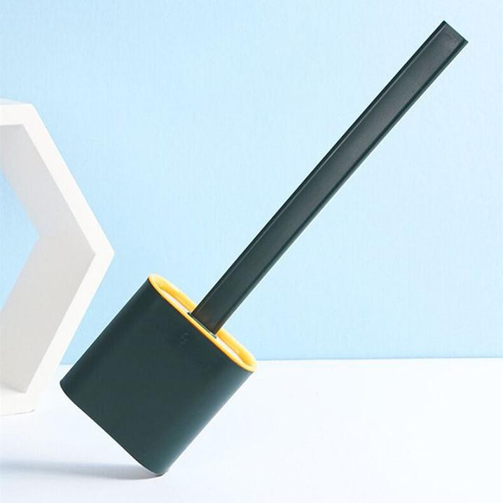 Cọ Vệ Sinh Toilet Bằng Silicon Siêu Sạch Kèm Hộp Đựng – Tặng Kèm 2 Miếng Dán