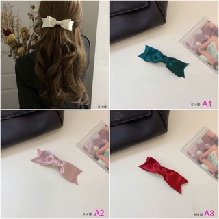 Cột/kẹp nơ satin bản nhỏ ko đuôi