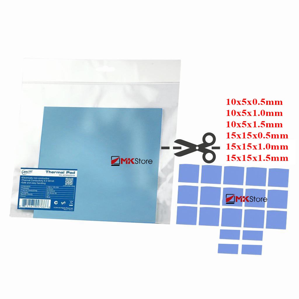 [Mã ELDEC10K giảm 10K đơn 20K] Miếng dán tản nhiệt Arctic Thermal Pad cắt nhỏ | BigBuy360 - bigbuy360.vn