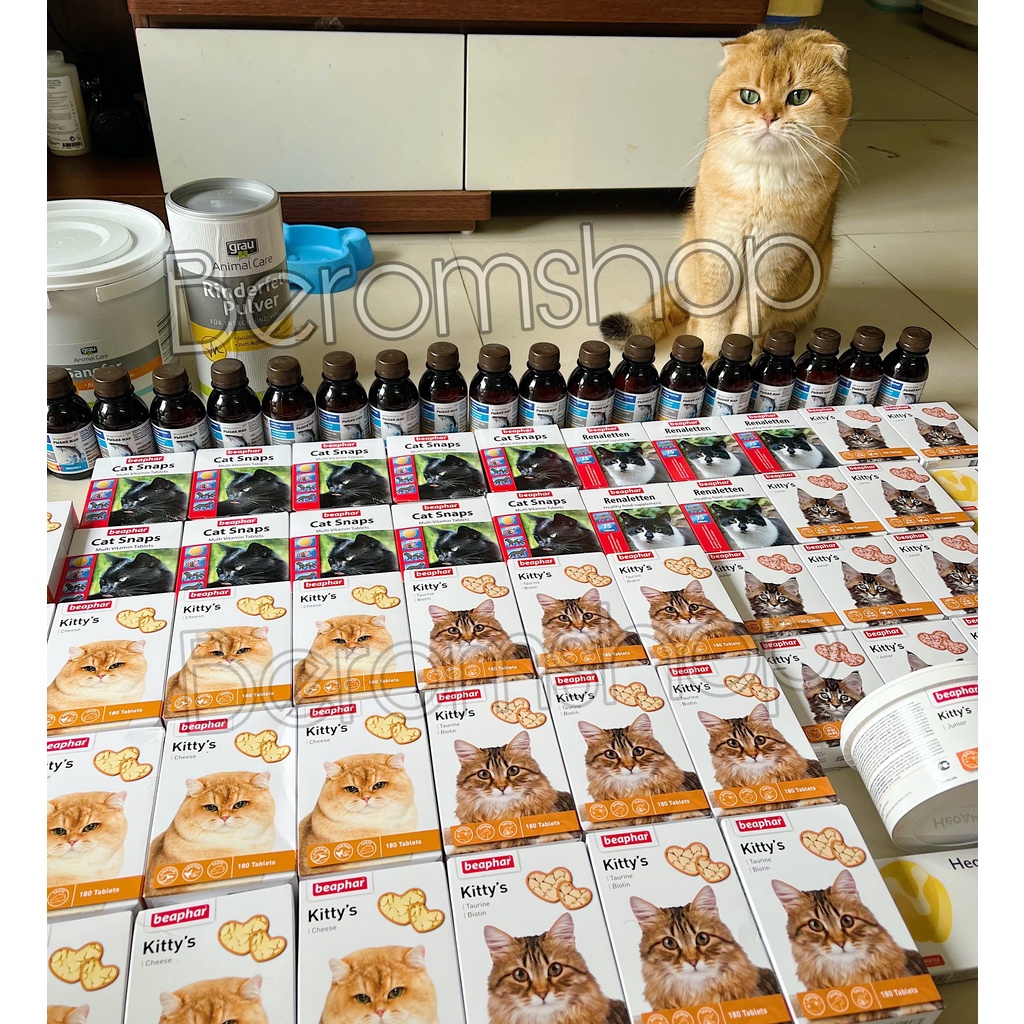 (180V) VITAMIN CHO MÈO BEAPHAR KITTY'S PHÔ MAI NHẬP NGA GIÁ CỰC RẺ