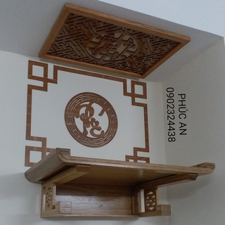 Mẫu bàn thờ đẹp cho nhà chung cư hiện đại bậc nhất tphcm mã 4P60CV Size 60 x 40 trọn bộ đầy đủ y như trong hình
