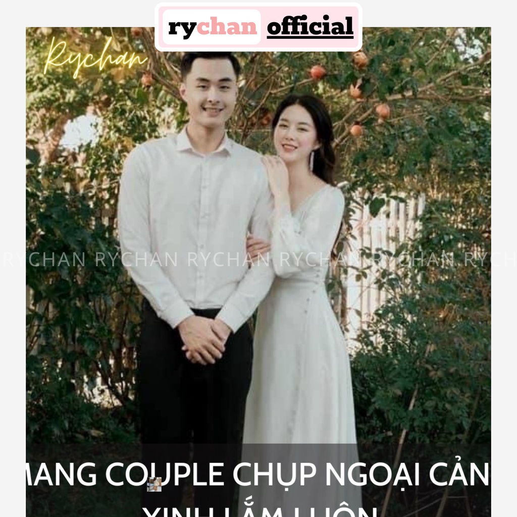 Đầm Xòe Trắng Đi Tiệc Chụp Ngoại Cảnh Tiểu Thư Tay Dài Vintage - DX0139
