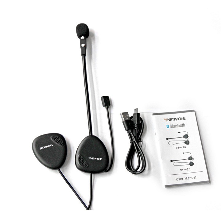 [HOT] Tai Nghe Bluetooth Vnetphone Xe Máy V1-2A có mic đội mũ Bảo Hiểm Không Dây Tự Động và nhận Cuộc Gọi Điện Thoại