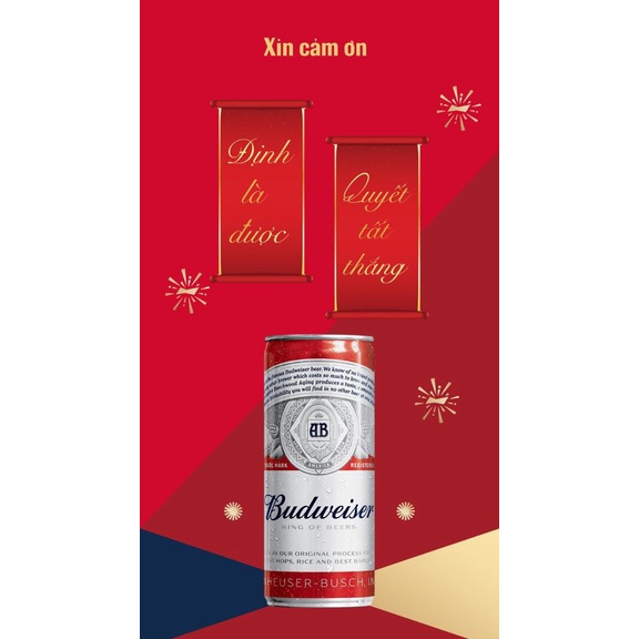 Bia budweiser - king of beer, bia mỹ bán chạy nhất thế giới, nồng độ cồn 5% - ảnh sản phẩm 2