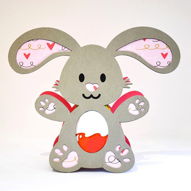 Khuôn Cắt Giấy Kim Loại Hình Thỏ Xinh Xắn