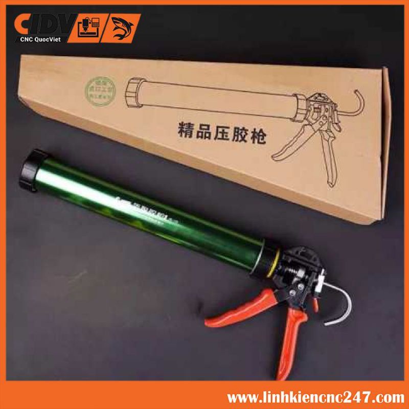 Súng Bắn Keo Xúc Xích Tự Ngắt Cao Cấp Nhất Tặng 3 Đầu Vòi Đi Keo