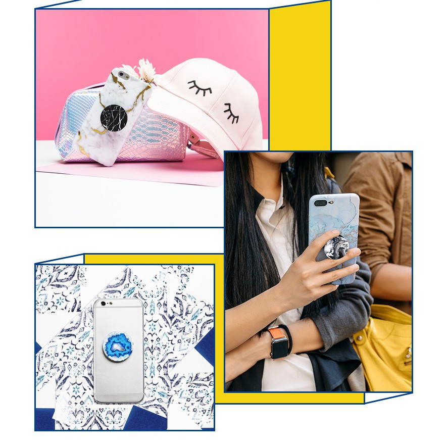 Giá đỡ điện thoại túi khí hình tròn thời trang